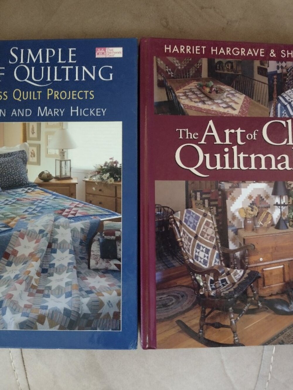 Set of 2 Quilting Books: The Art of Classic Quilt making & Simple Joys of Quilt